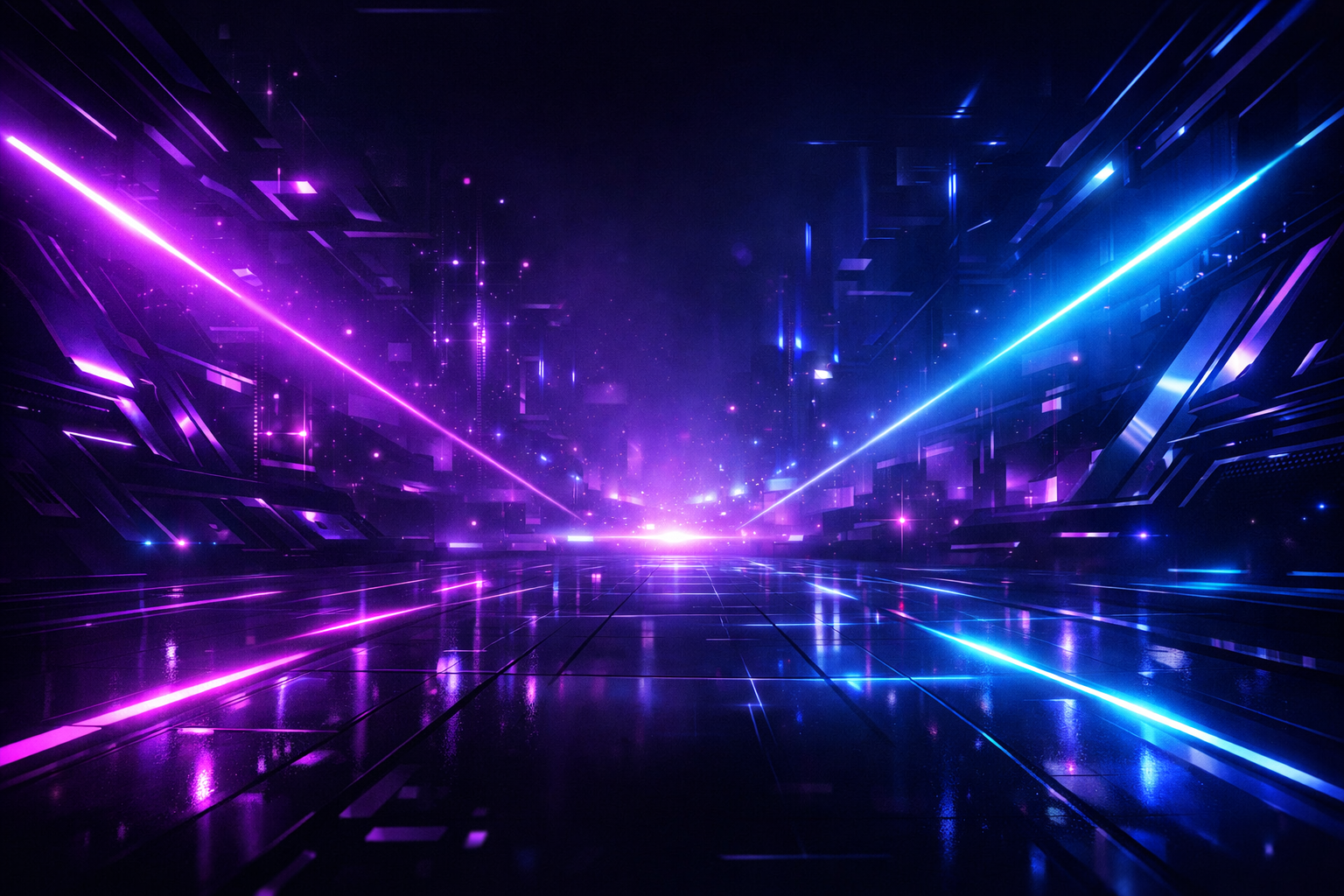 Soyut neon siber arka plan