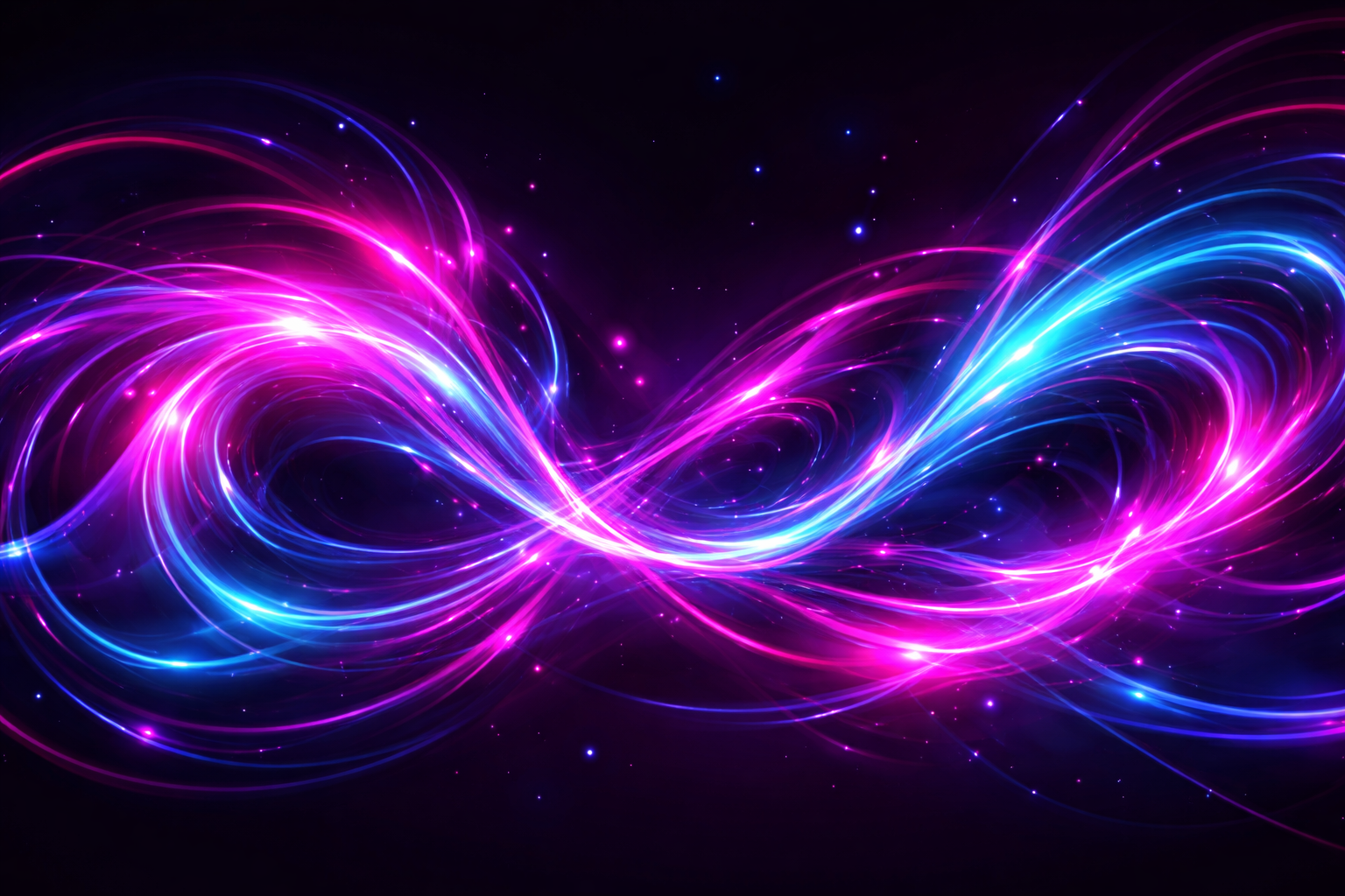 Soyut neon dijital sanat